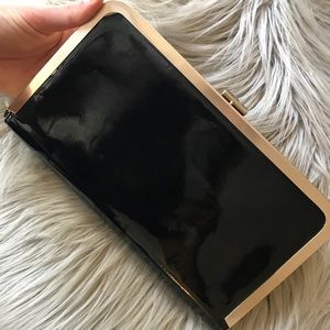 Banana Republic Black/Gold Clutch